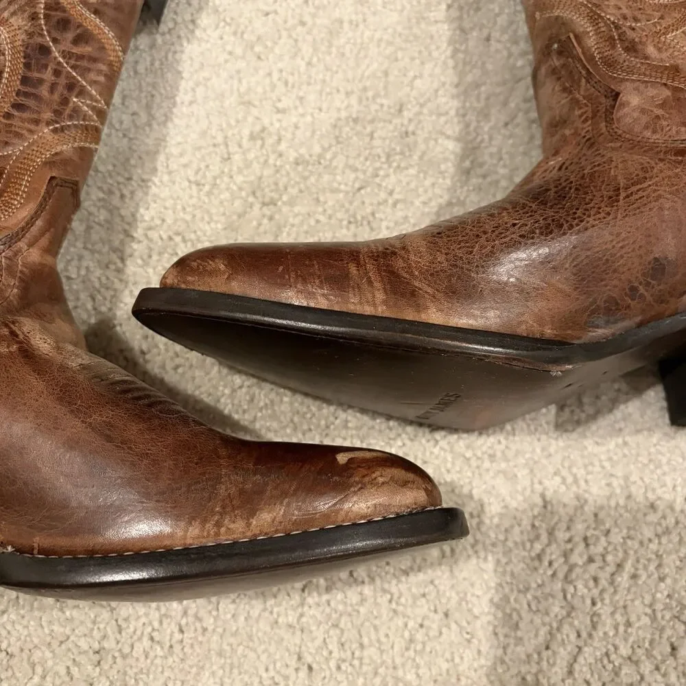 Demo Try On NWT Cody James® Men’s Larsen™ Western Boots Distressed Brown Sz 8.5